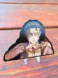 Attack on Titan Bloody Levi 3D Sticker A-31