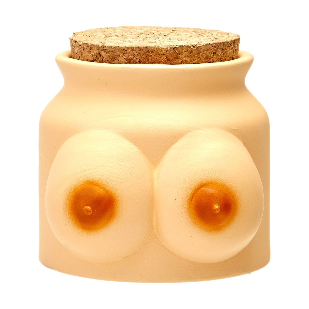 Boobs Ceramic Stash Jar - 3.2"