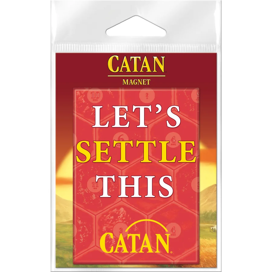 Catan Lets Settle This Carded Magnet