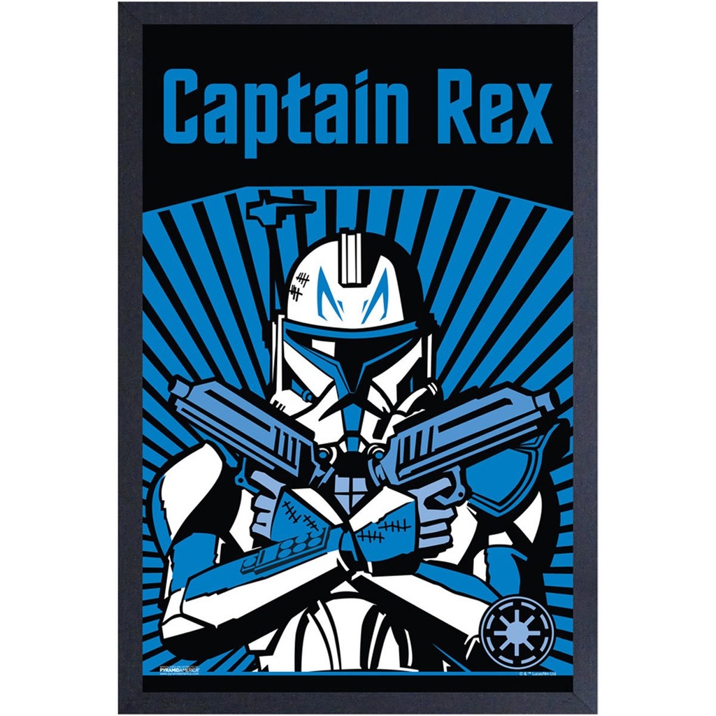 Clone Wars - Rex Propaganda Framed Poster