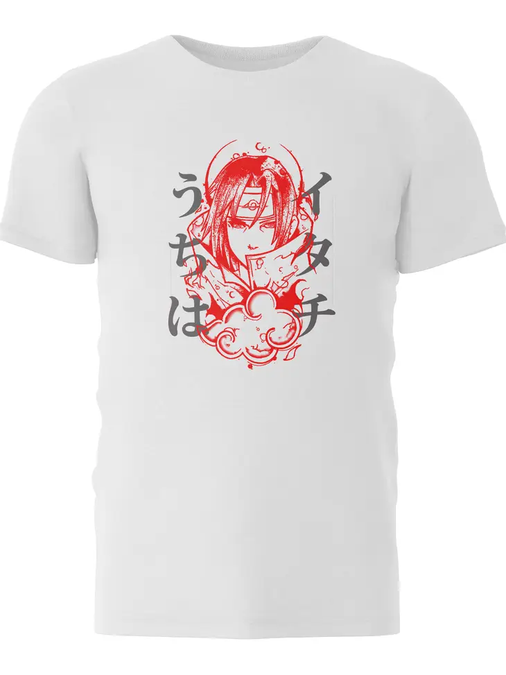 Akatsuki Itachi T Shirt - White (Medium)