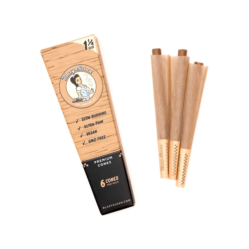 Blazy Susan Unbleached 1 1/4 Cones 6 Pack