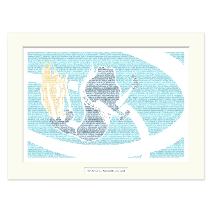 Alice's Adventures in Wonderland Matted Print