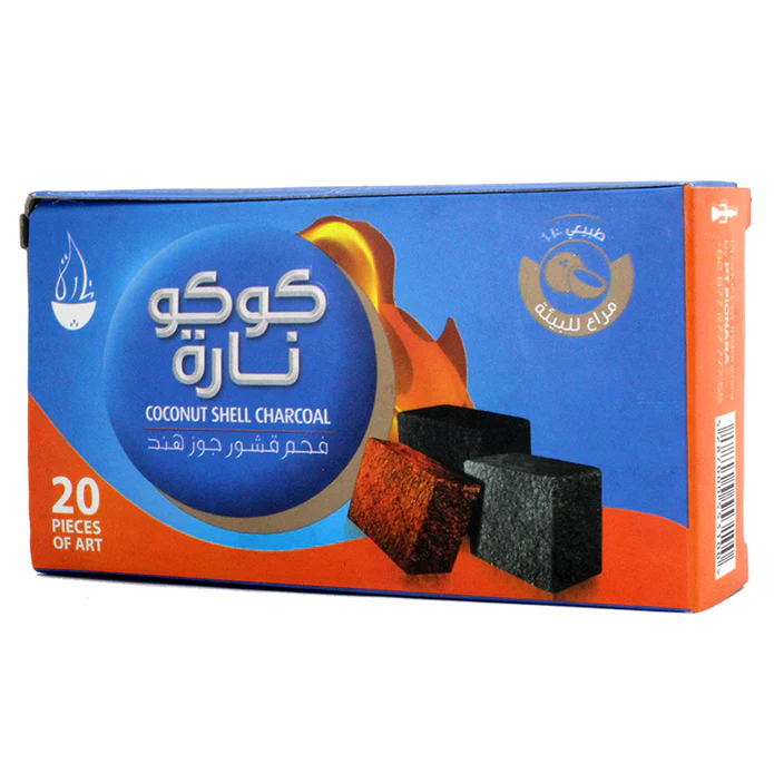 Coco Nara Hookah Charcoal 20 Cubes