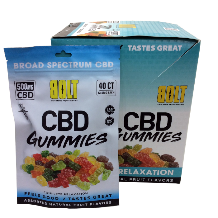 Bolt CBD Gummies Pouch 500mg