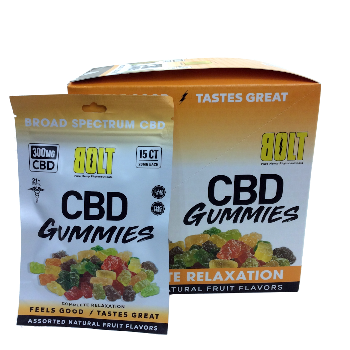 Bolt CBD Gummies Pouch 300mg