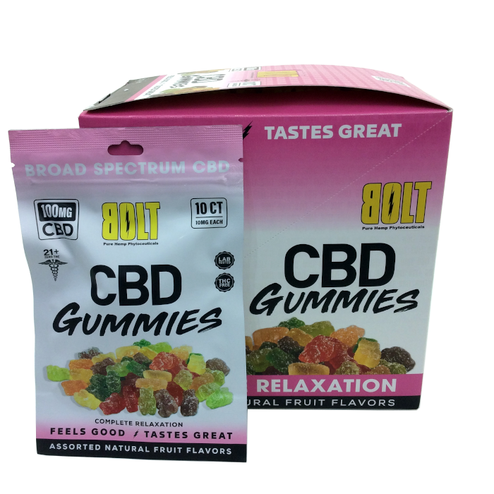 Bolt CBD Gummies Pouch 100mg