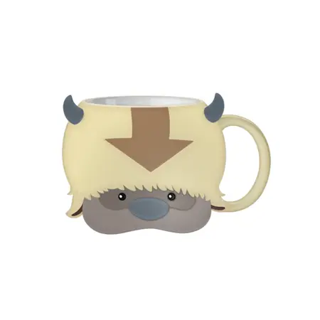 Avatar Appa Face Ceramic 3D Sculpted Mug