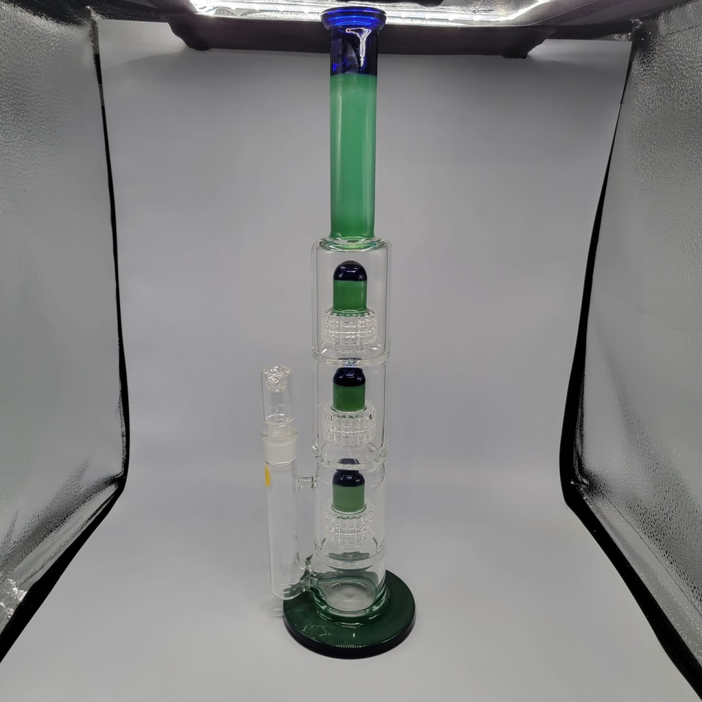 Brandless Triple Matrix Perc Straight Shooter 18.5 inch - Blue and Green