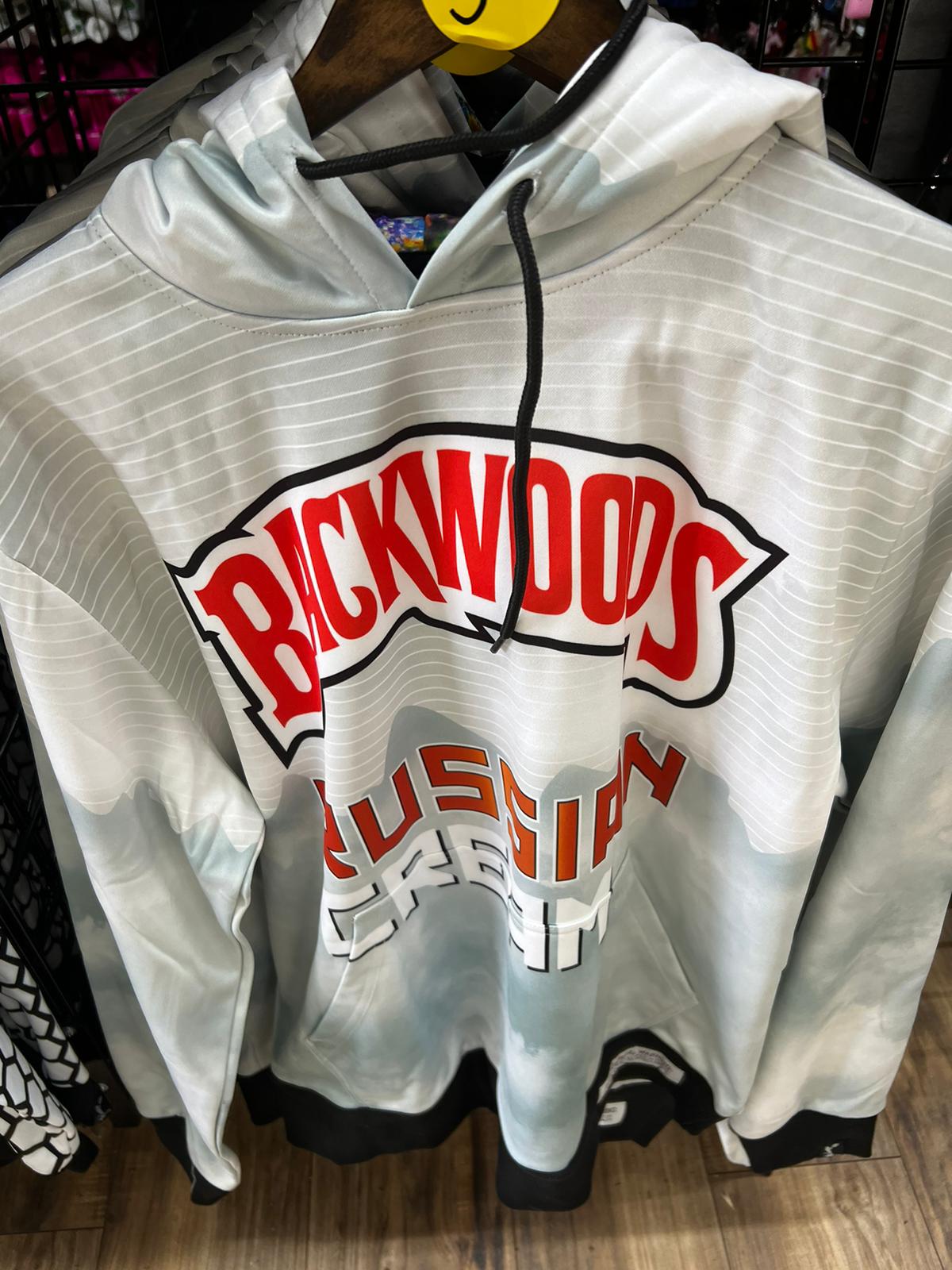 Backwoods Russian Cream White Hoodie (Medium)