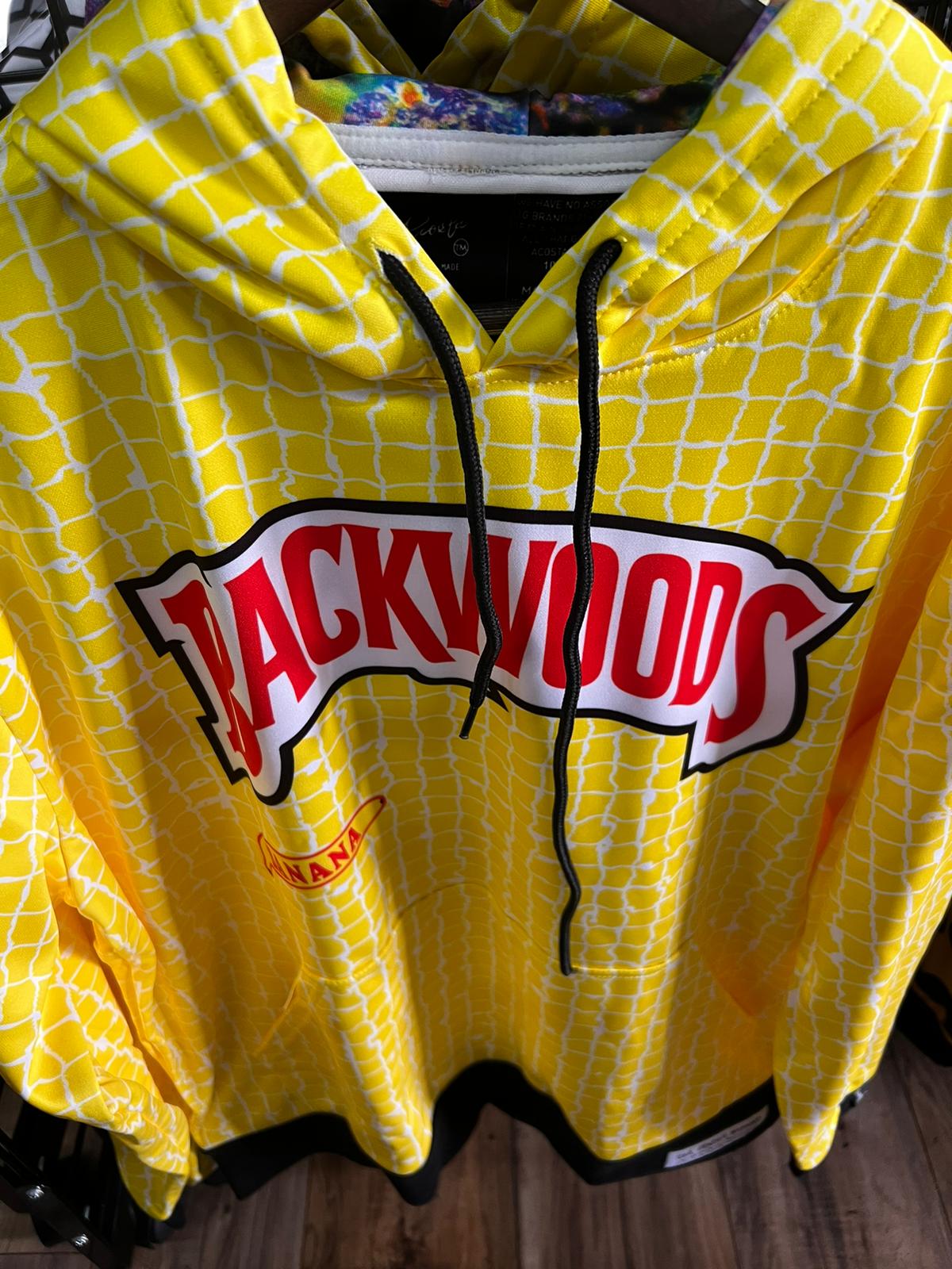 Backwoods Banana Yellow Square Hoodie (Small)