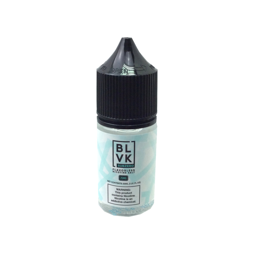 [850015018862] BLVK SUBZERO Flavorless Nicotine Salt 30ml (25MG)