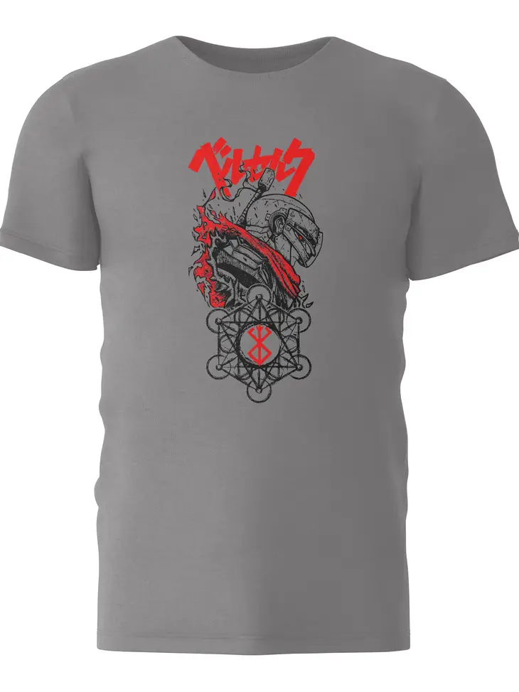 Berserk Guts Armor T-Shirt - Gray