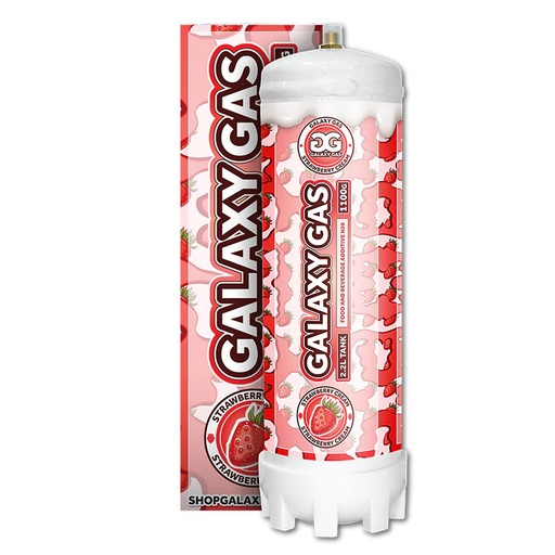 [galaxy-strawberry-cream-xxl] Galaxy Gas 2.2L Tank XXL 1100G Strawberry Cream